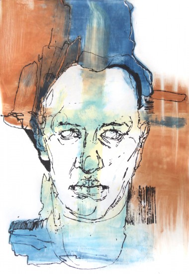 8_AUTOPORTRET 91 | suchoryt, wypukłodruk | 100x70 cm
